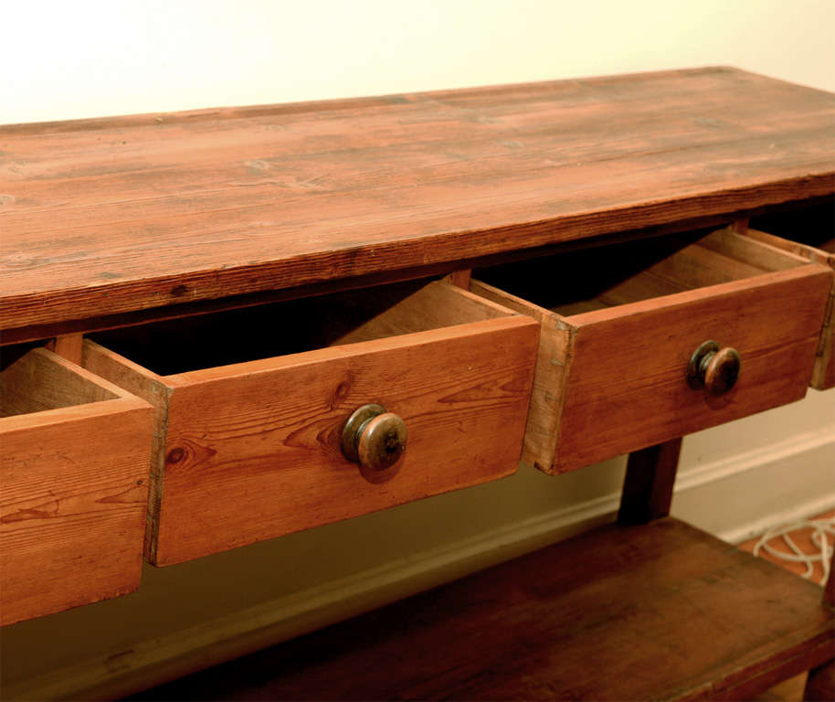 Scottish server with 4 drawers and pit board shelf
